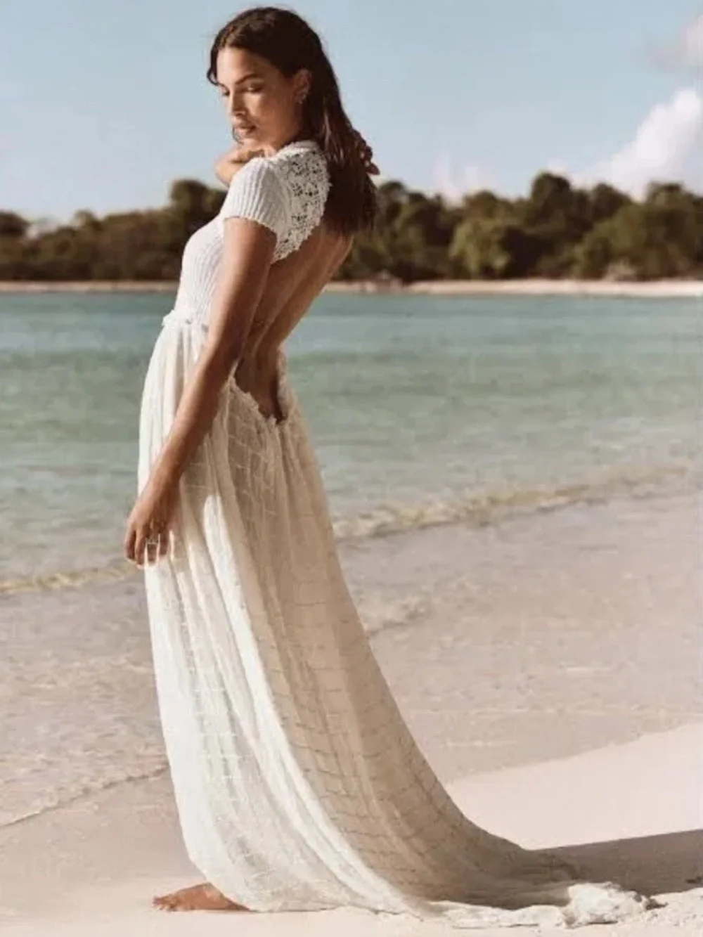 Free People Serenity Maxi Dress White XL New With Tags